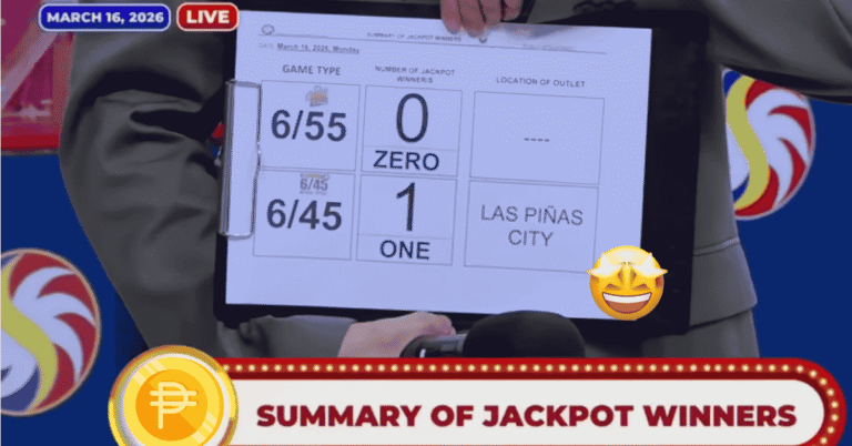 lotto results summary march 16, 2026