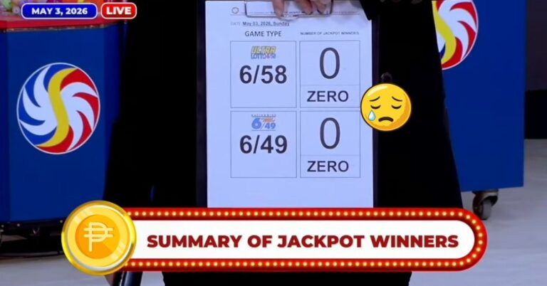 pcso lotto winners summary - May 3, 2026
