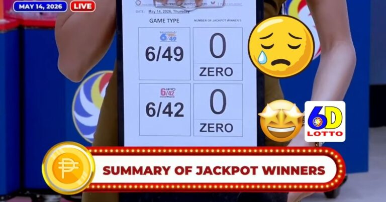 pcso lotto winners summary May 14, 2026