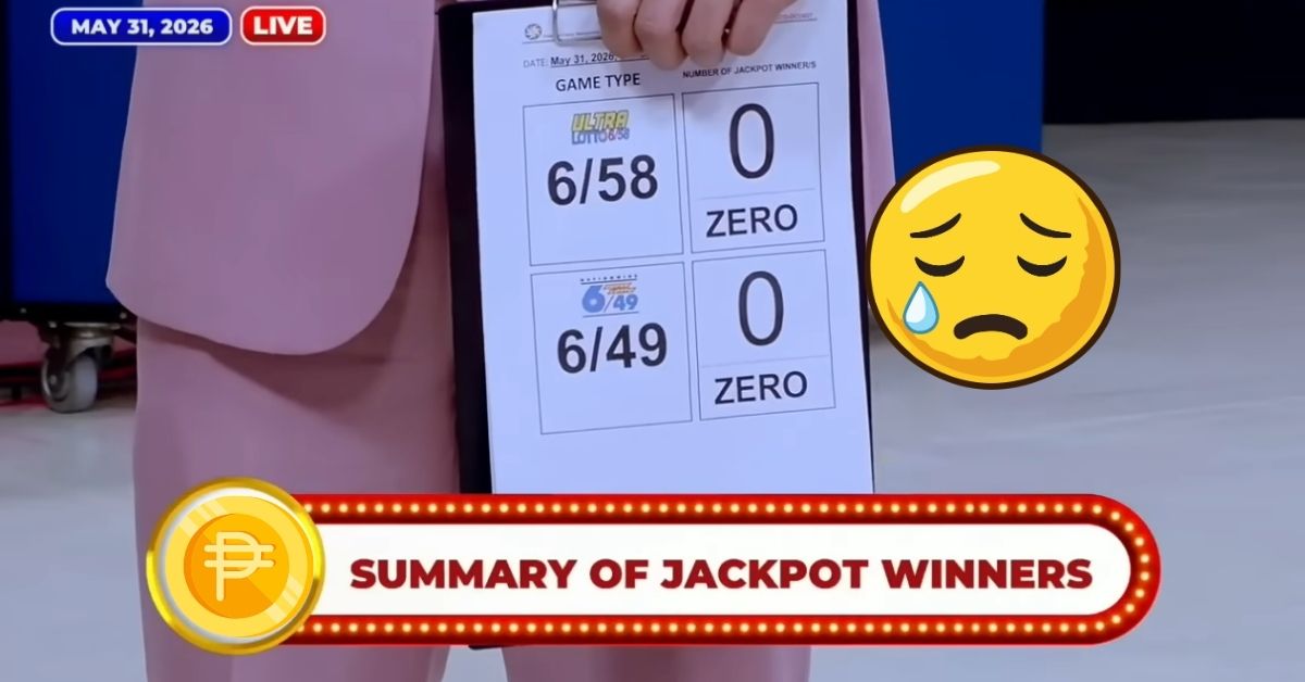 pcso lotto winners summary May 31, 2026